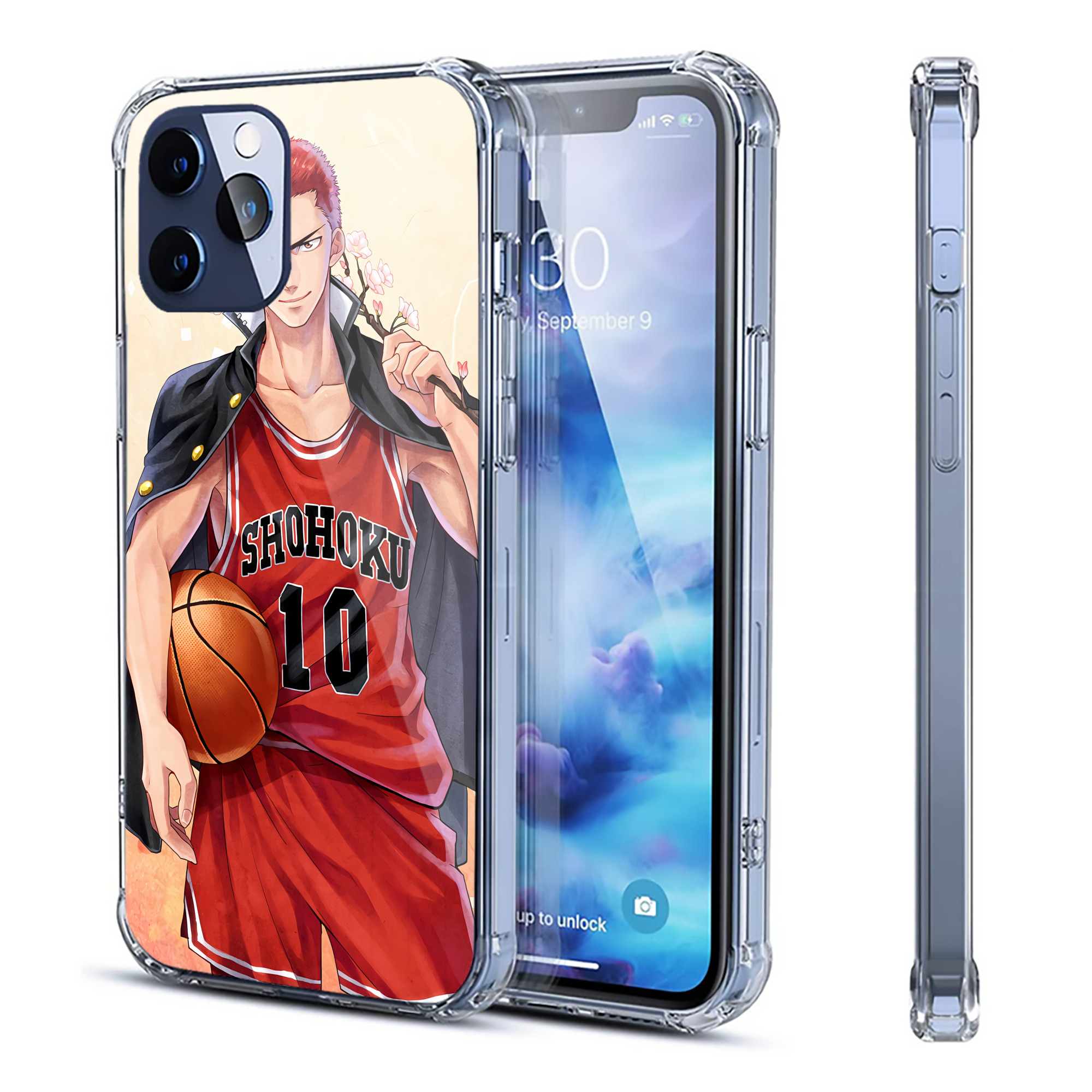 （画像用） SLAM DUNK／スラムダンク 【iPhone 12シリーズ対応】透明スマホケース（クリアソフトケース）
